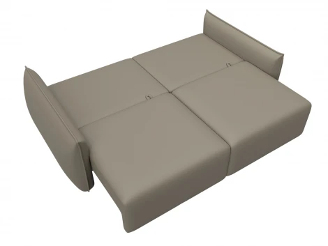 Диван прямой Лига-051 НПБ (ЛДСП,Брус,Фанера/Пластик/Экокожа/Бежевый) Лига Диванов 129878