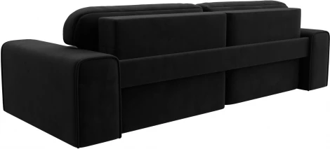 Диван угловой Лига-029 правый угол (Черный/Велюр) Лига Диванов арт.121929