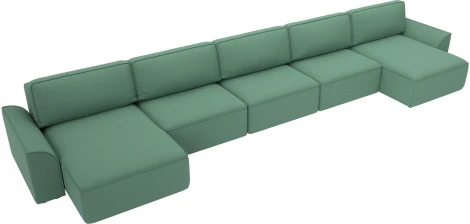 Диван п-образный Лига-048 НПБ МегаЛонг Лига Диванов (Рогожка) арт.128318