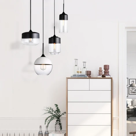 Подвесной светильник Nord A D18 Gray/Amber ImperiumLoft Nord1 (190486-26) (220V, на проводе, круглые)