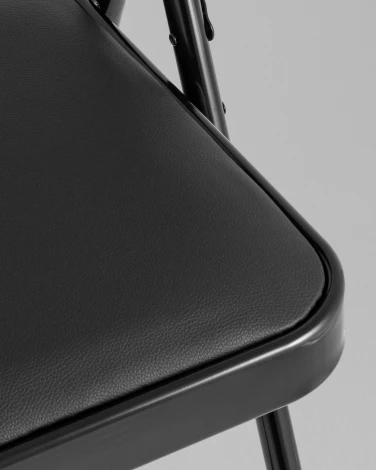 Стул складной GJ-22 чёрный иск.кожа 6 шт. Stool Group УТ000043172