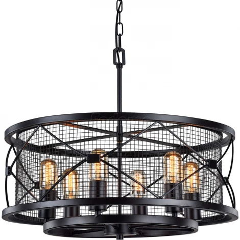 Подвесная люстра Favourite Mesh 1783-6P (220V, на цепи, подсвечник, свеча)