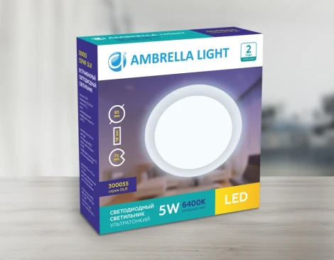 Встраиваемый точечный светильник Ambrella Led Present Plastic 300055 (220V)