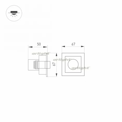 Встраиваемый точечный светильник Arlight MS-ORIENT-BUILT-TURN 032220 (LED)