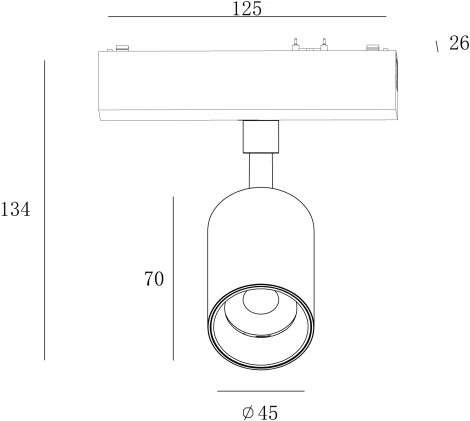 Трековый светильник светодиодный SWG SLIM SL-SLIM-SPBL-10-CCT (48V)
