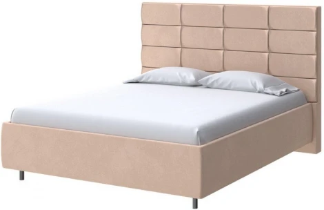 PROxSON Кровать Shapy без основания (Ткань: Велюр Casa Бежевый) 80x200