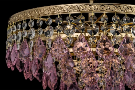 Потолочная люстра на штанге хрустальная Arti Lampadari Castellana Gold Castellana E 1.3.38.603 G (220V)