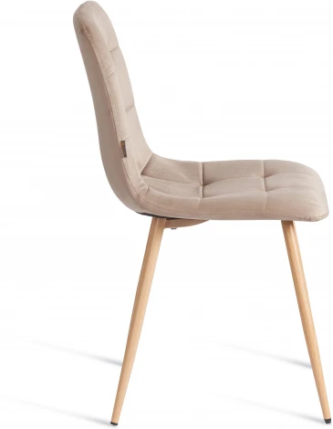 Стул CHILLY (mod. JSC-220) / 1 шт. в упаковке Tetchair (Велюр,Металл /Бежевый) арт.24973