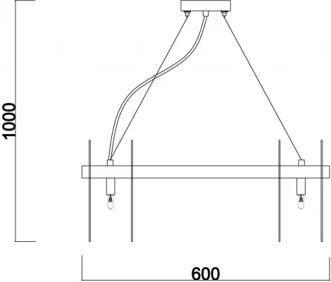 Подвесная люстра Freya Deserto FR5141PL-10BS (220V, на тросе, круглые)