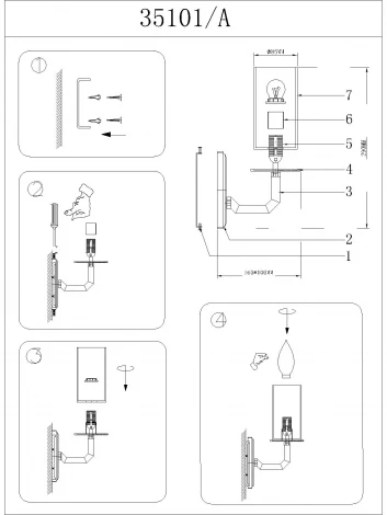 Бра Newport 35100 35101/A (220V)