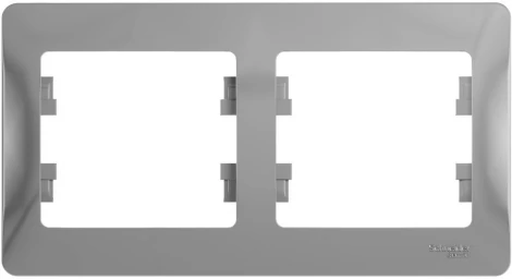 Рамка на 2 поста (алюминий) Systeme Electric GSL000302