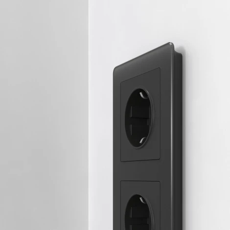 Рамка на 3 поста Acrylic (черный) Werkel W0032708 (a059318)