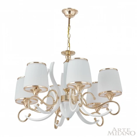 Подвесная люстра Arte Milano Florentia-3857 303857/6 Wh/Gd (220V, на цепи)
