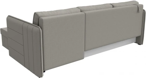 Диван угловой Слим правый угол (Бежевый/Рогожка) Лига Диванов арт.121147