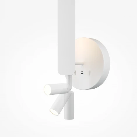 Настенный светильник со спотом Maytoni Combo MOD214WL-L8W3K1 (LED, 220V, выключатель)