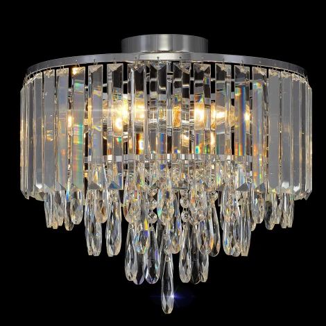 Потолочная люстра каскадная хрустальная Citilux Leonna CL320161