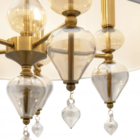 Потолочная люстра на штанге Freya Raise FR5369CL-05BS1 (220V, круглые)