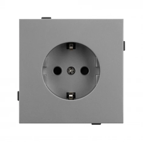 Механизм электрической розетки SCT-TENDO-MEU1-PL-GR (230V, 16A) (Arlight, Графитовый) 054080