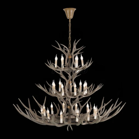 Подвесная люстра ST Luce Renna SL154.703.27 (220V, на цепи, подсвечник, свеча, рога)