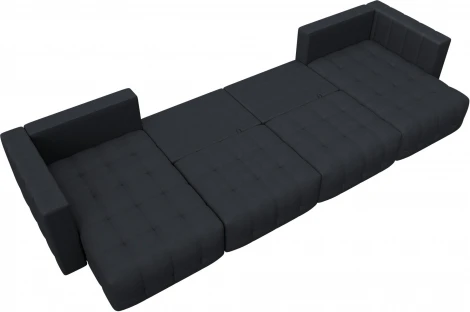 Диван П-образный Лига-052 НПБ Лонг Лига Диванов (Замша) арт.128857