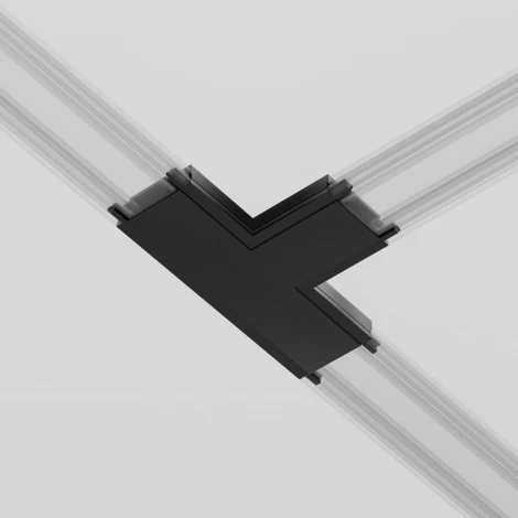 Коннектор питания T-образный Radity черный (магнитный) Maytoni Technical TRA084CT-11B