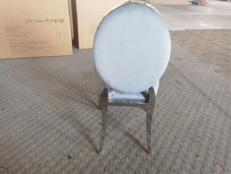 Стул обеденный IST-CASA София DC-1102, 45х42х92, серый, серебро