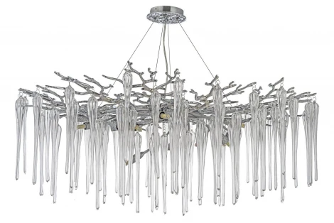 Подвесная люстра Dio D`arte Tavenna Nickel Tavenna H 1.5.100.101 N (220V, хрусталь, на тросе)