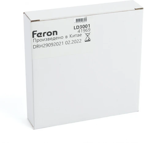 Токовод-коннектор для низковольтного шинопровода, черный Feron LD3001 41969