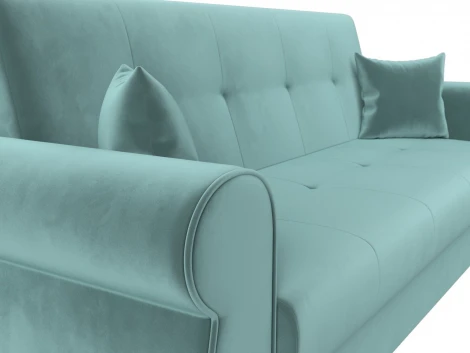 Диван-книжка Лига-019 (Бирюзовый/Велюр) Лига Диванов арт.118335