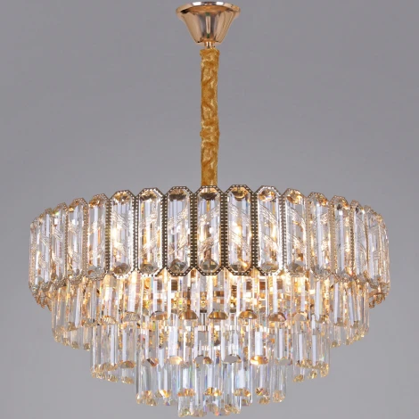 Подвесная люстра хрустальная Reluce 07070-0.4-500 FGD (220V, на цепи)
