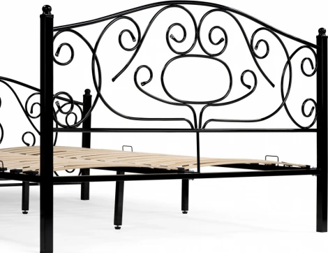 Кровать Woodville Викси 160х200 черная