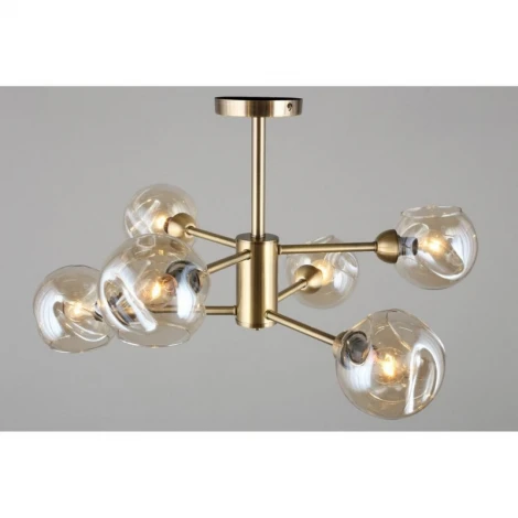 Потолочная люстра на штанге Omnilux 933 OML-93307-06 (220V, шарики)