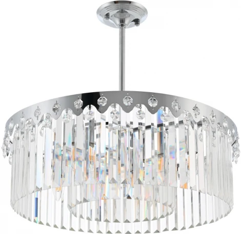 Потолочная люстра хрустальная на штанге Arte Milano Sorrento-8909 378909/8/300/580 CR (220V)