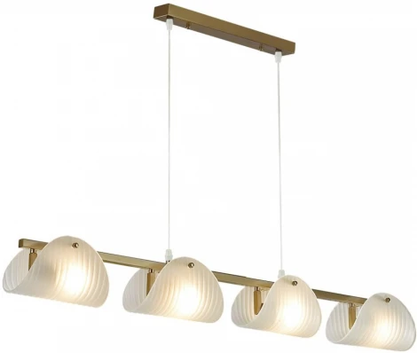 Подвесной светильник Lumion Fioro 6571/4C медный/белый/металл/стекло E14 4*60W 220V (на проводе)