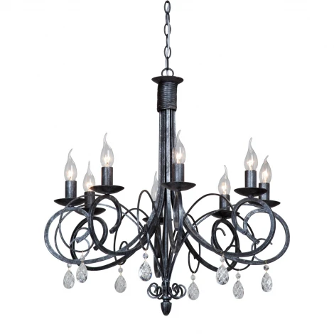 Подвесная люстра Vitaluce V1480/8 (220V, ковка, на цепи, свеча)