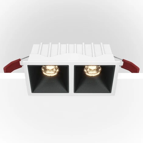 Встраиваемый светильник Alfa LED 4000K 2x10Вт 36° Dim Triac Maytoni Technical DL043-02-10W4K-D-SQ-WB (220V)