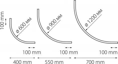 Шинопровод низковольтный дуговой 24V Lightstar Linea 506057