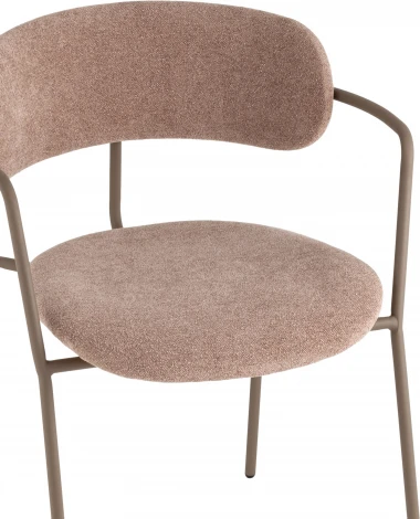 Стул Дженни букле бежевый каркас бежево-серый матовый Stool Group (арт.УТ000039183)