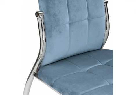 Обеденный стул на металлокаркасе Woodville Farini blue 11845