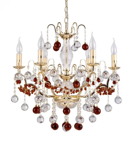 Подвесная люстра Crystal Lux FRUTA SP6 GOLD