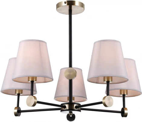 Потолочная люстра на штанге ILLUMICO IL0394-5CSQ-24 BK AB CASTOR (220V)