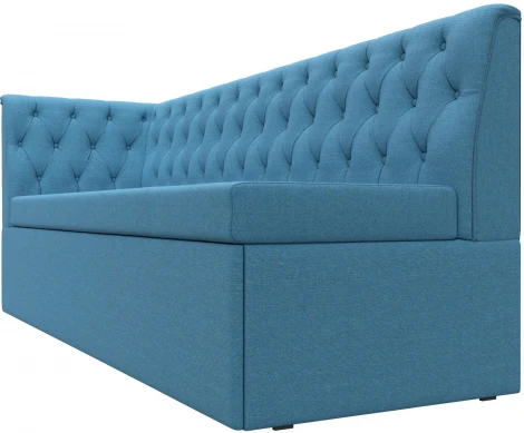 Диван кухонный Маркиз с углом слева (Голубой/Рогожка) Лига Диванов арт.123180L