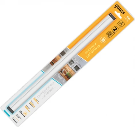 Настенно-потолочный линейный светильник светодиодный с датчиком движения Gauss 9020531206 (220V)