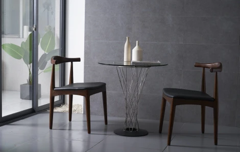 Стол ESF RT-413(C)90 прозрачное стекло