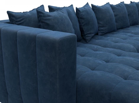 Диван П-образный Лига-052 НПБ Лонг Лига Диванов (Велюр) арт.128855