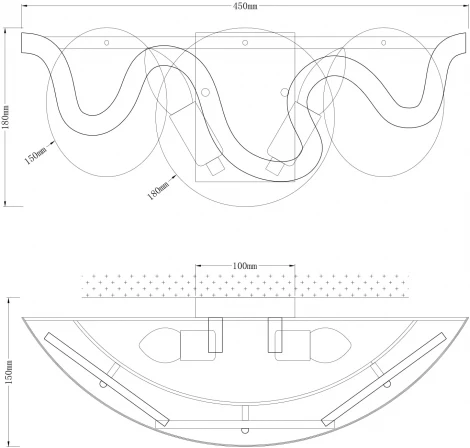 Настенный светильник Moderli Caribbean V7073-2W
