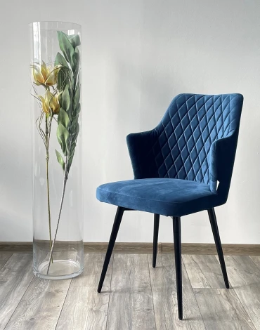 Стул HERMAN 360 град. СИНИЙ #29, велюр / черный каркас M-City 461MC04749