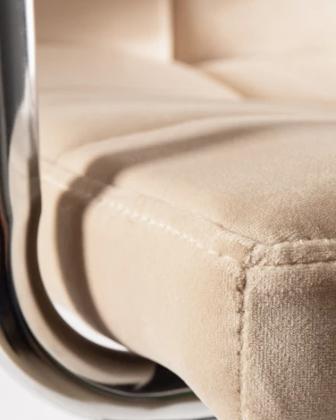 Набор 2 шт стул барный DOBRIN KRUGER ARM (бежевый велюр (MJ9-10))