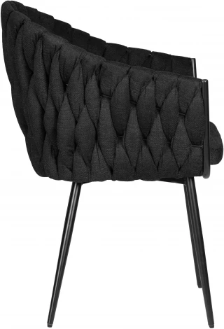 Стул обеденный DOBRIN MATILDA (черная ткань (LAR 275-50)) 9691-LM MATILDA, цвет сиденья черная 275-50), основания черный