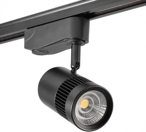 Однофазный трековый светильник светодиодный AM Group TRACK AM231-10W BK 3000K (220V)